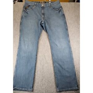 Ariat Men Rebar M4 Blue Denim Relaxed Boot Jeans Size 40 x 36  NEW 1458